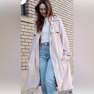 BB Dakota  Steve Madden NWOT Blush Pink Trench Coat